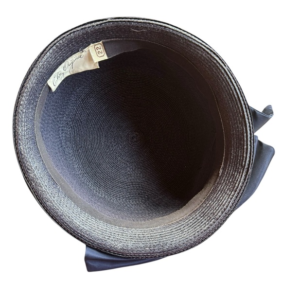 1950s Chez Original Straw‎ Bucket Hat - Picture 4 of 5